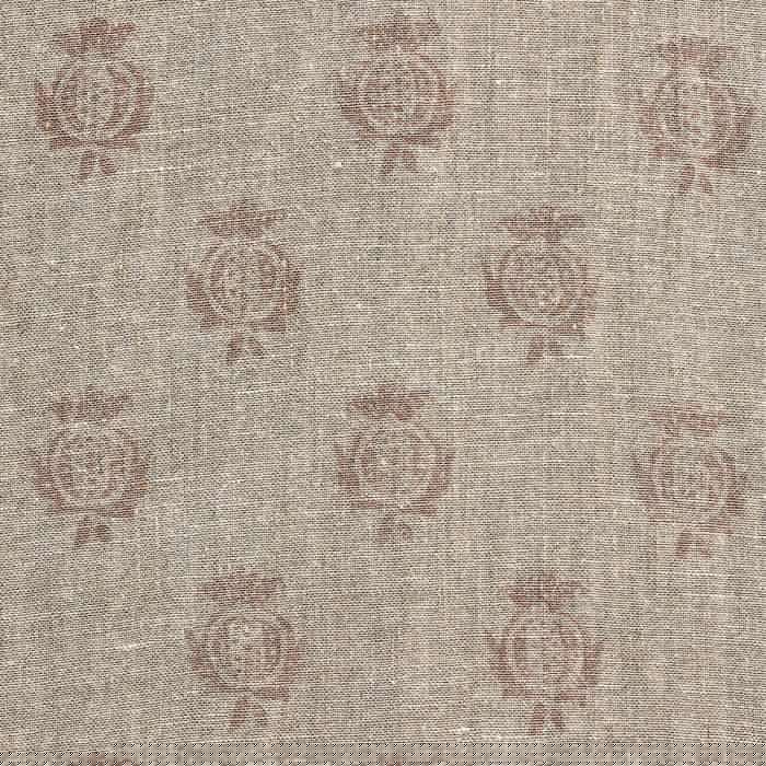 Large Returnable Sample of Dusky Pink Pomegranate Rustic Linen