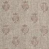 Small Non Returnable Sample of Dusky Pink Pomegranate Rustic Linen