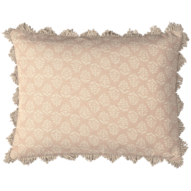 Dusky Pink Sprig Cushion