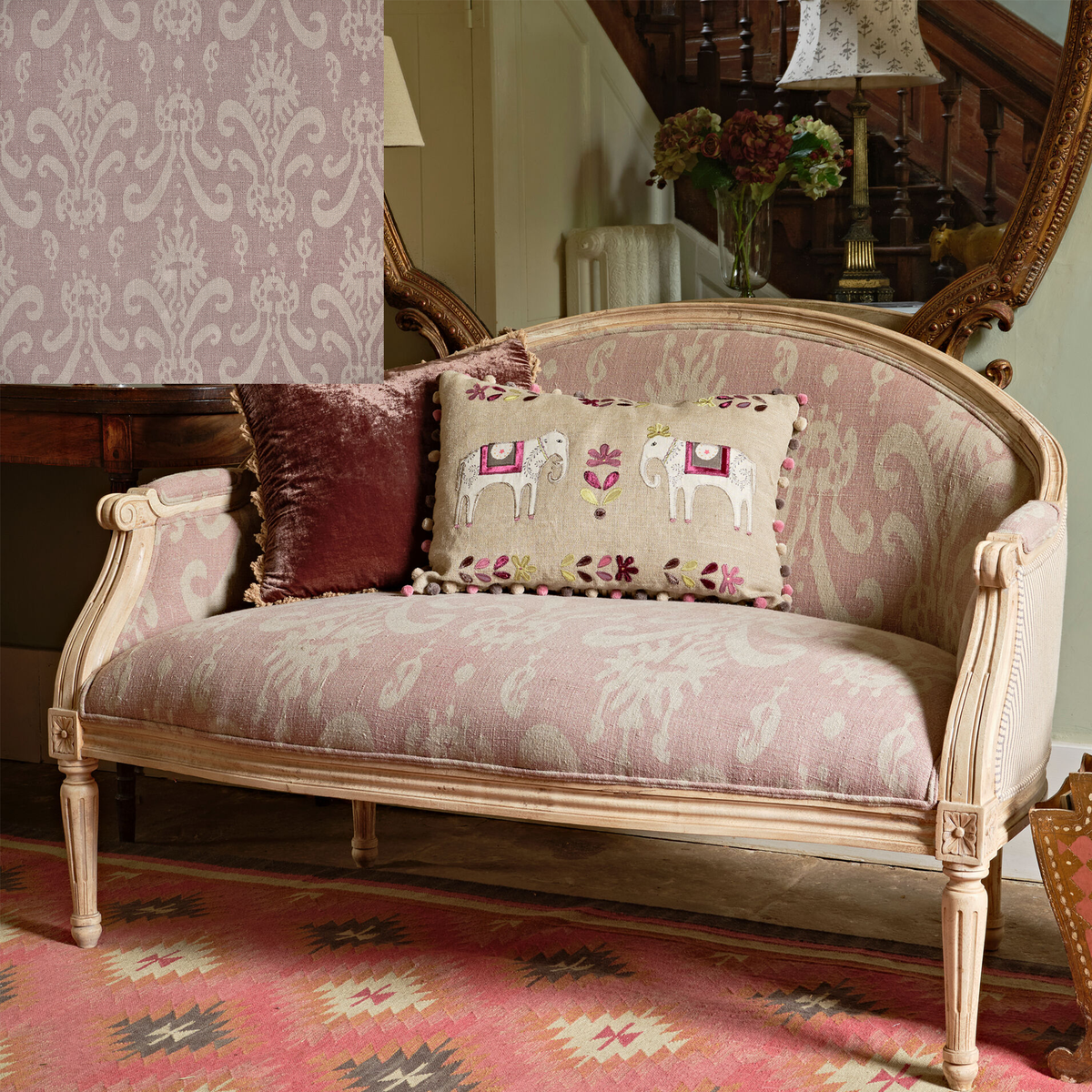 Ex-Display - Dusky Mauve Sacha Love Seat