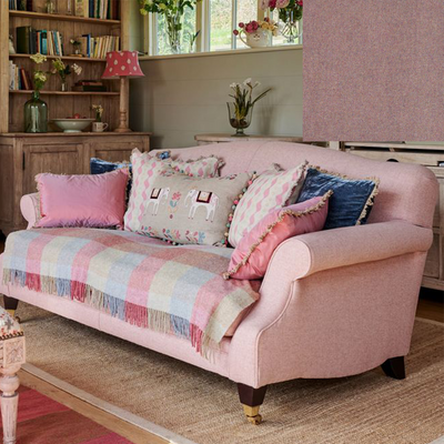 Ex Display Small Classic Sofa - Dusky Violet Wool