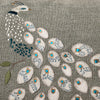 Embroidered Peacock Shalini Linen Cushion