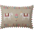 Embroidered Red Indian Wedding Cushion