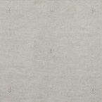 Small Non Returnable Sample of Grey Embroidered Leaf