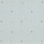 Duck Egg Embroidered Leaf 3m Panel – 121