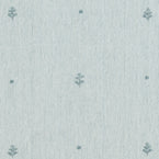 Duck Egg Embroidered Leaf 3m Panel – 121