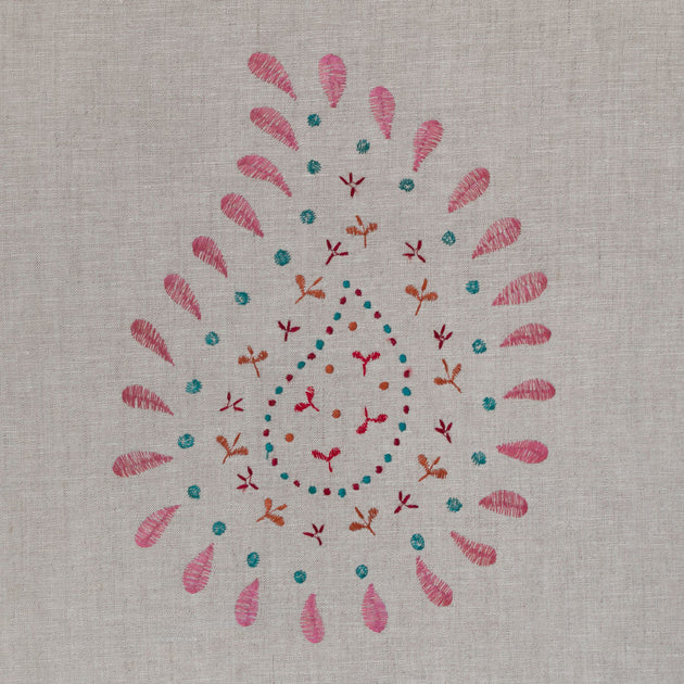 Large Returnable Sample of Rose Embroidered Malathi