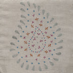 Large Returnable Sample of Smokey Blue Embroidered Malathi