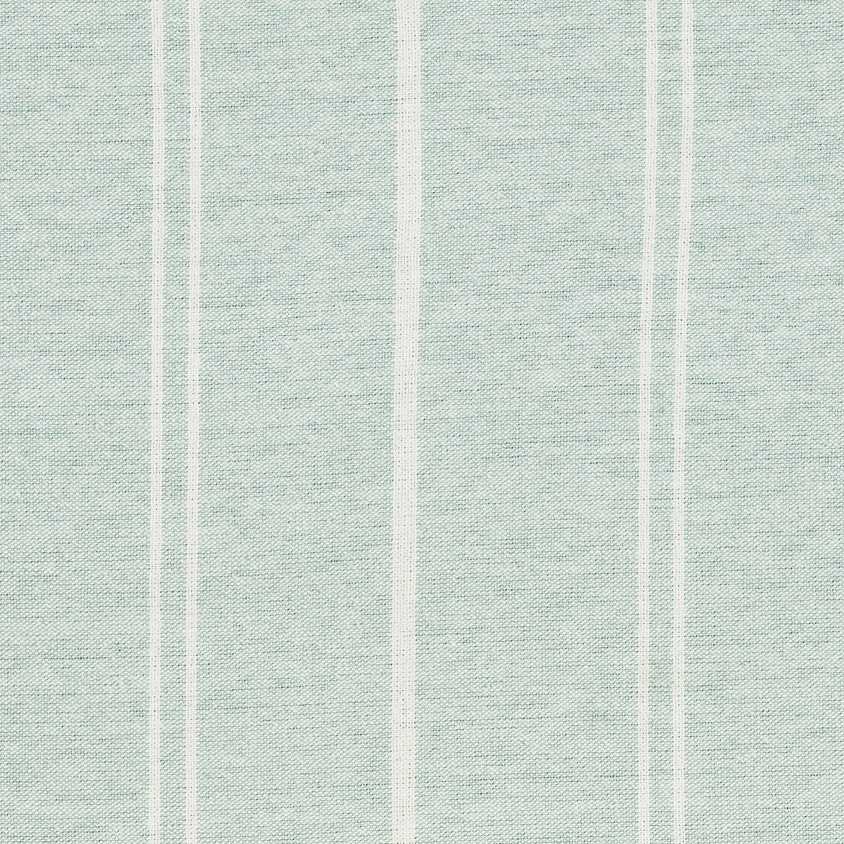202 - Duck Egg Ivory Vintage Stripe Cotton – Roll End - 1.1m
