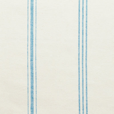 Small Non Returnable Sample of Ivory Marine Blue Vintage Stripe