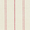Small Sample of Ivory Red Vintage Stripe
