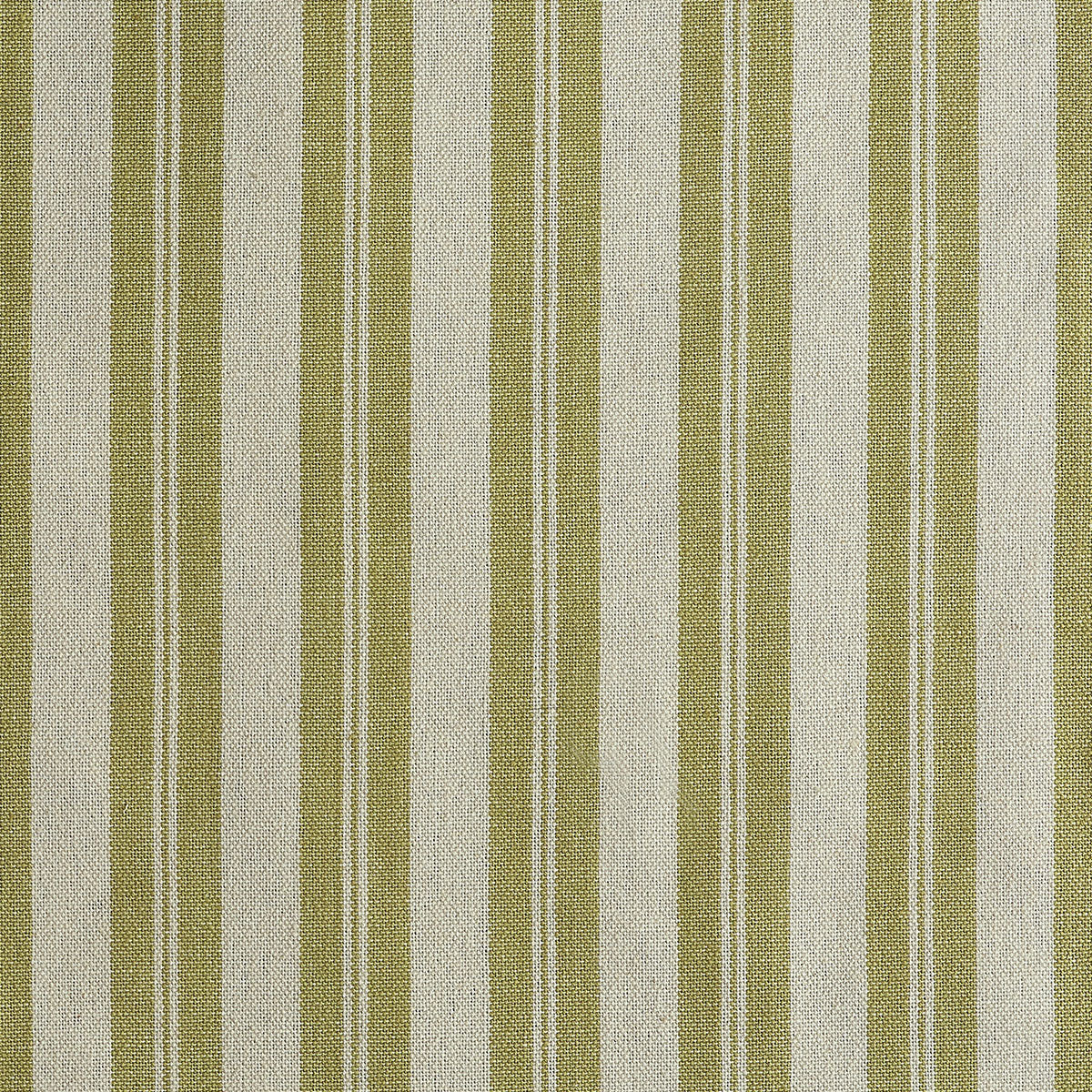 209/Ol - Pale Olive Large Ticking Stripe Cotton – Sale
