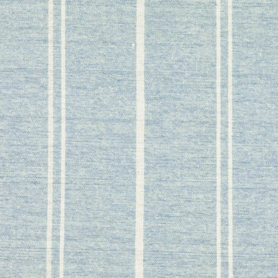 Small Non Returnable Sample of True Blue Ivory Vintage Stripe
