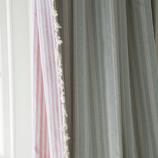 Rose Ivory Stripe Cotton – Double Width – 228