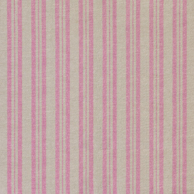 Small Non Returnable Sample of Dusky Pink Medium Ticking Stripe