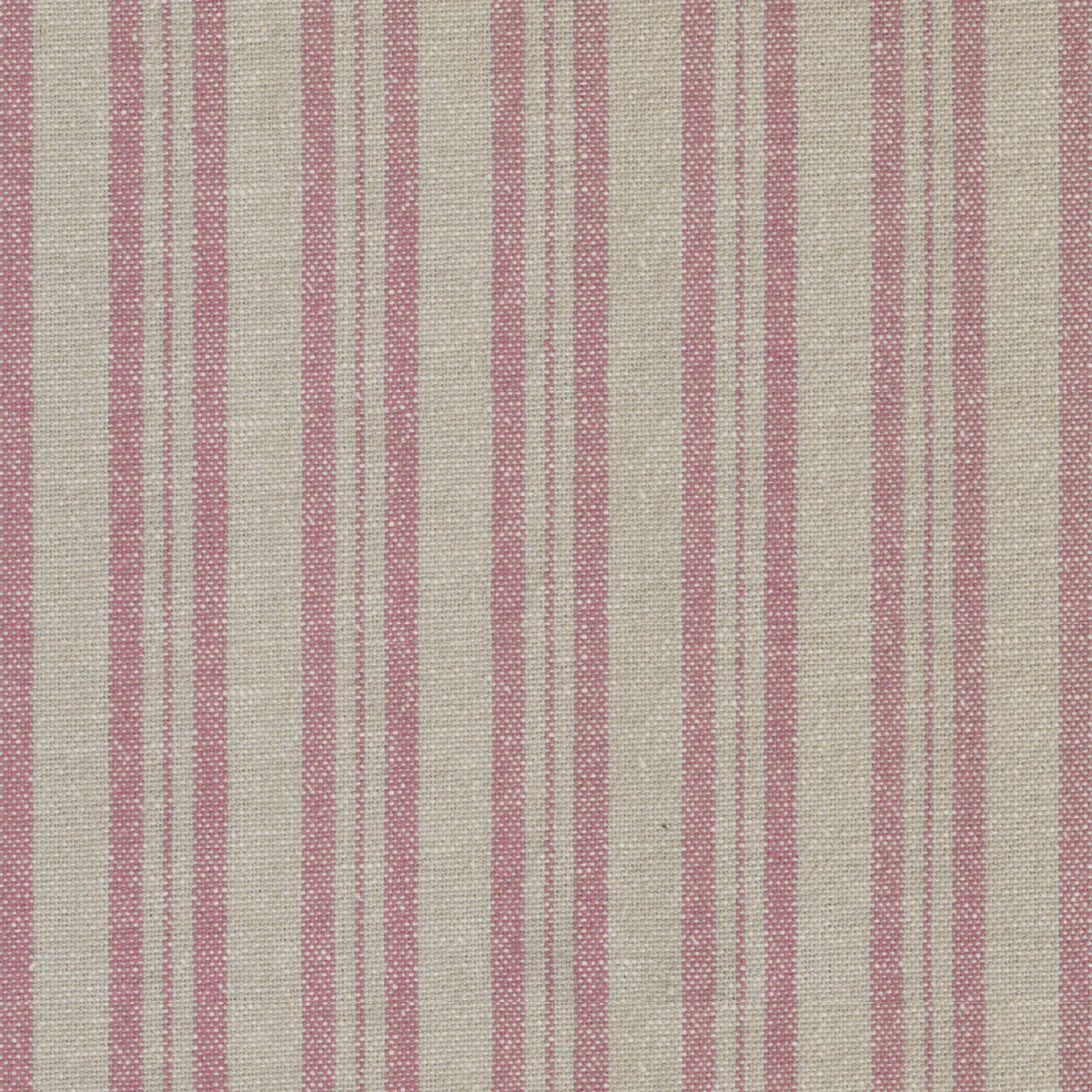 Dusky Pink Medium Ticking Stripe Cotton – 233 Roll End 1.8m