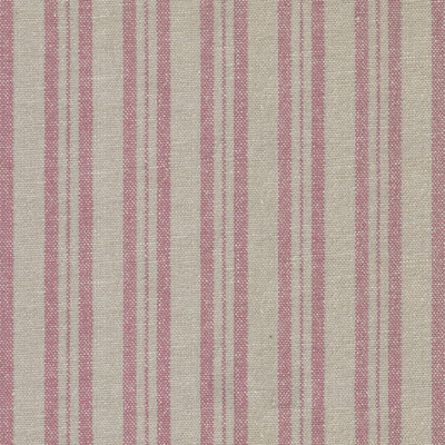 Dusky Pink Medium Ticking Stripe Cotton – 233 Roll End 1.4m