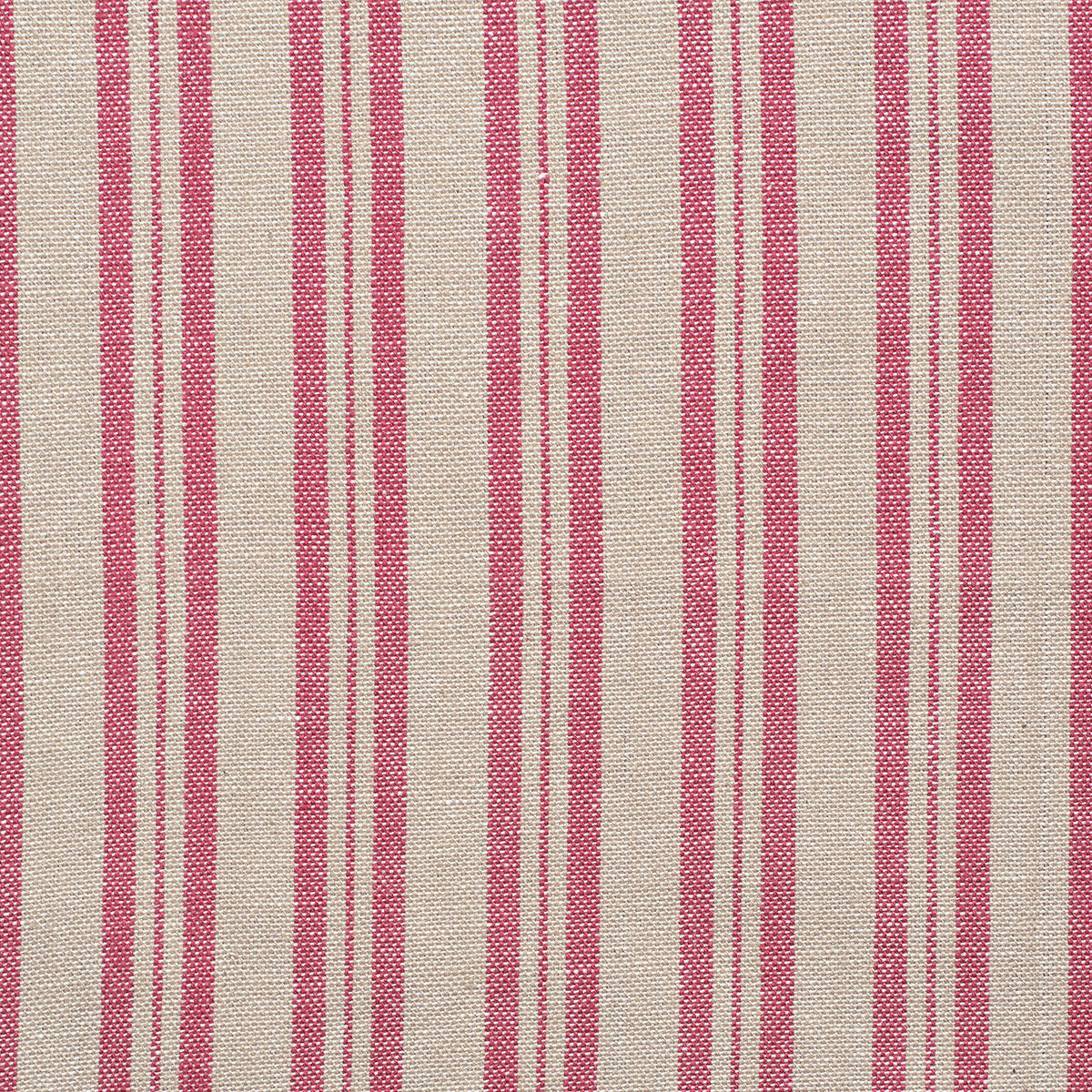 Sail Red Medium Ticking Stripe Cotton - 234