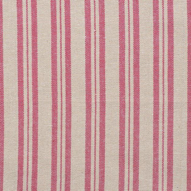 Sail Red Medium Ticking Stripe Cotton - 234