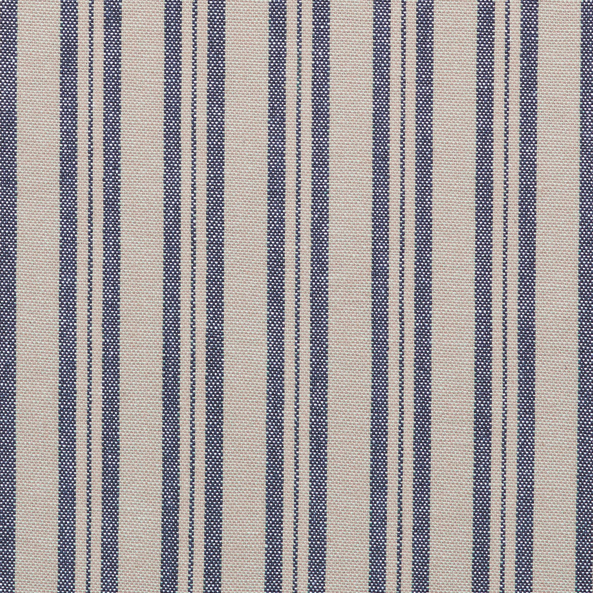 236 - Indigo Medium Ticking Stripe Cotton - Roll Ends