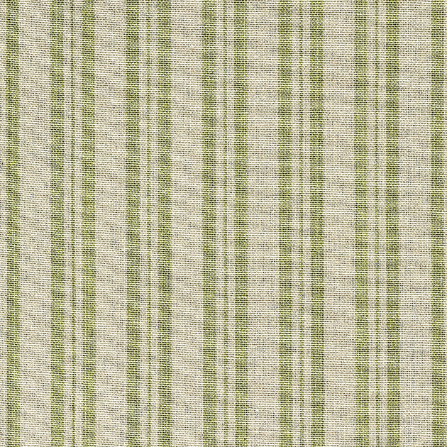 Green Medium Ticking Stripe Cotton - 238