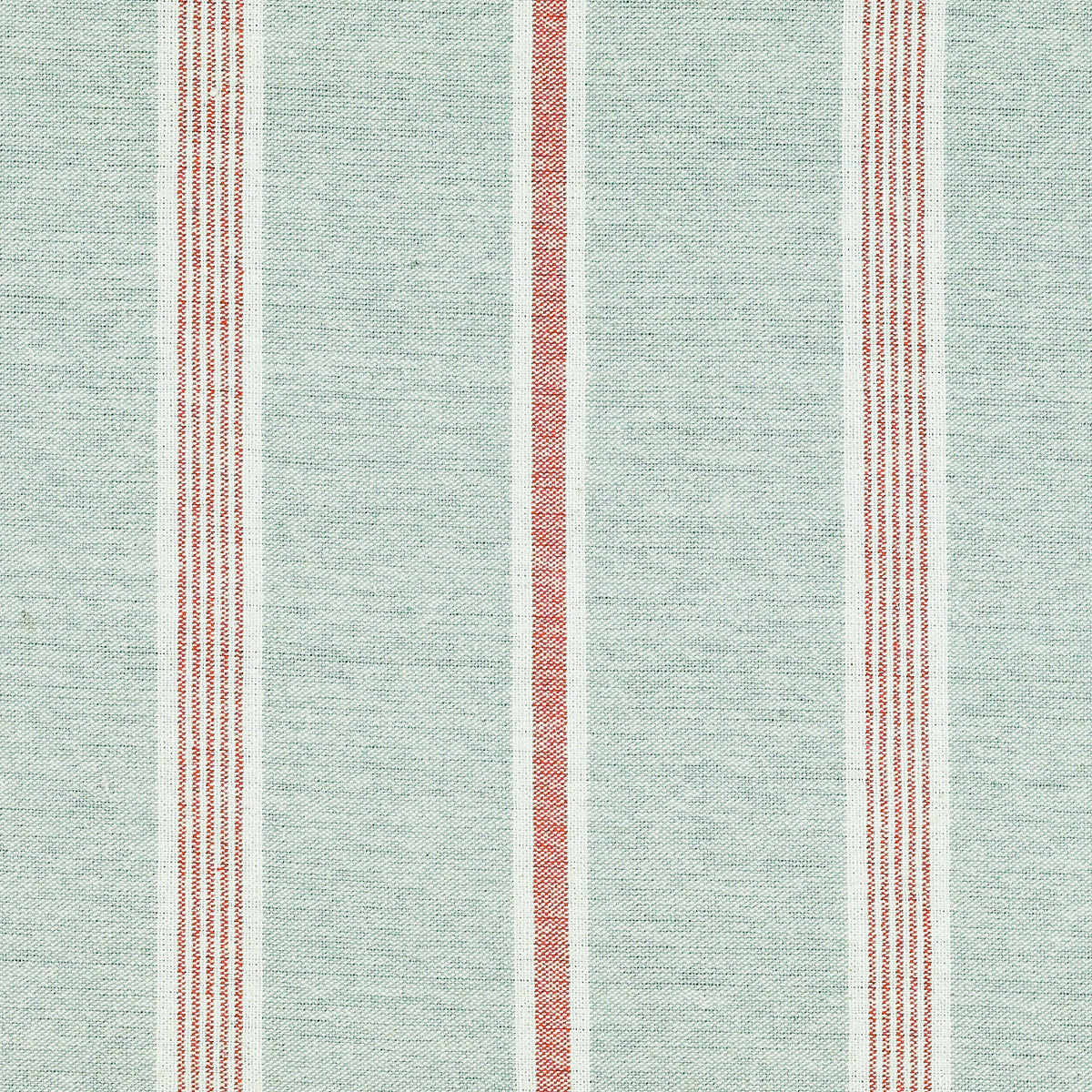 Single Curtain in Duck egg vintage stripe - 110cm (W) x 253cm (L)