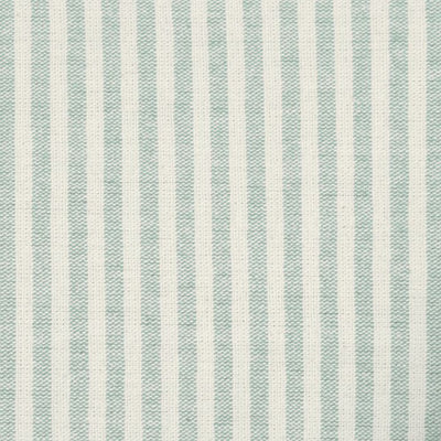 241 - Duck Egg Ivory Stripe Cotton – Roll End - 1.7m - Seconds