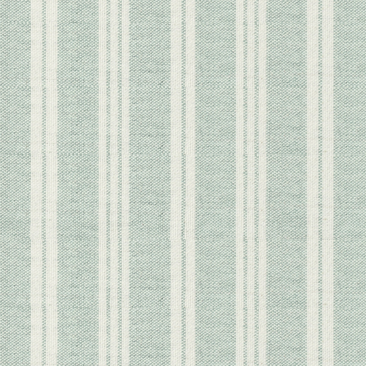 Duck Egg Ivory Cambridge Stripe – Double Width – 253