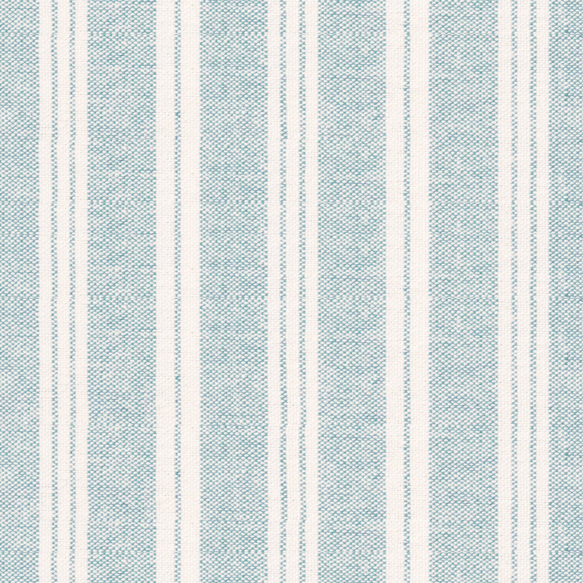 Sample of True Blue Ivory Cambridge Stripe