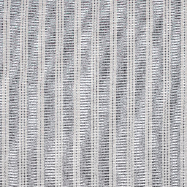 Sample of Charcoal Natural Cambridge Stripe