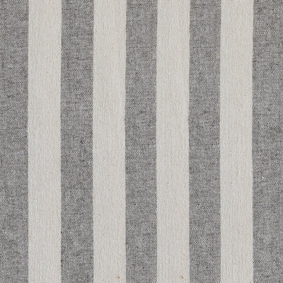 Large Sample of Charcoal Ivory Wide Stripe
