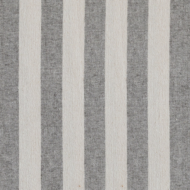 Small sample of Charcoal Ivory Wide Stripe