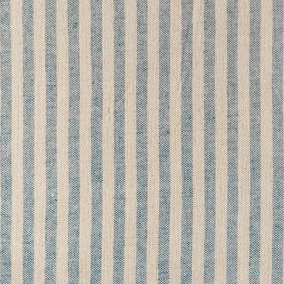 Small Non Returnable Sample of Summer Blue Natural Stripe