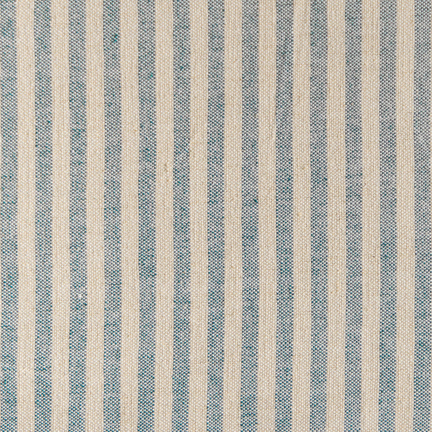 Small Non Returnable Sample of Summer Blue Natural Stripe