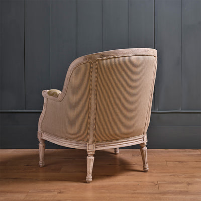 Summer Blue Leaf Large Library Chair