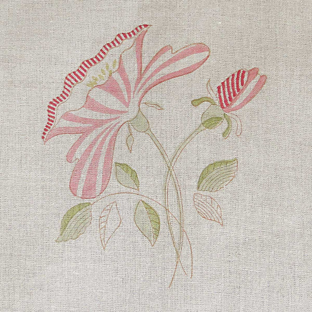 Large Returnable Sample of Pink Rose Linen