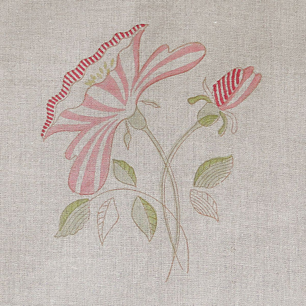 Pair of curtains in Pink Rose Linen 405cm (W) x 225cm (L)