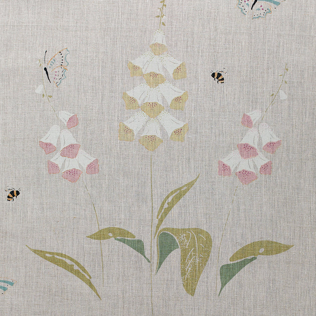 Large Returnable Sample of Foxglove White Linen