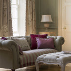 310 - Ivory Hydrangea Linen - Roll Ends