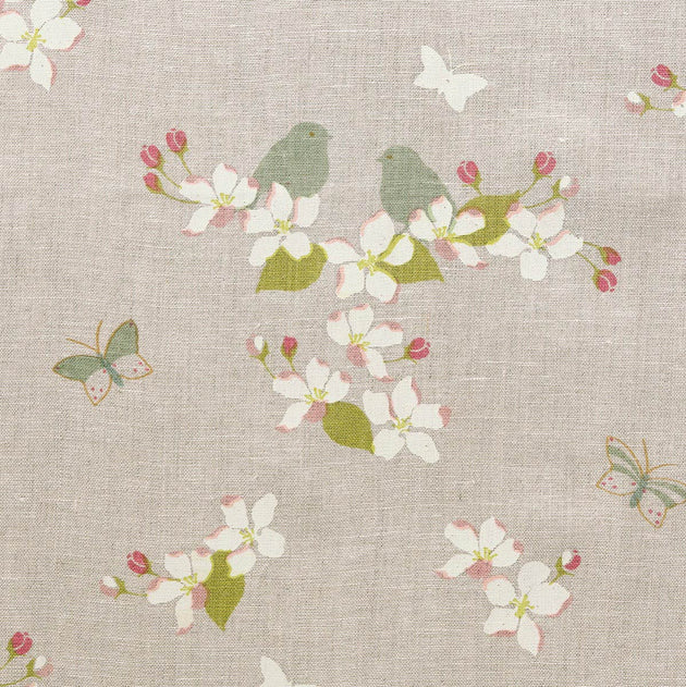 313 - Ivory Apple Blossom Linen – Seconds