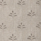 316C - Charcoal Leaf - Light Rustic Linen – Roll Ends