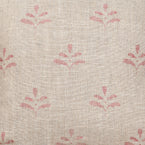 Large Returnable Sample of Rustic Linen Light Red Leaf
