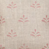 Small Non Returnable Sample of Rustic Linen Light Red Leaf