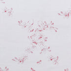 Large Returnable Sample of Raspberry Red Apple Blossom Toile