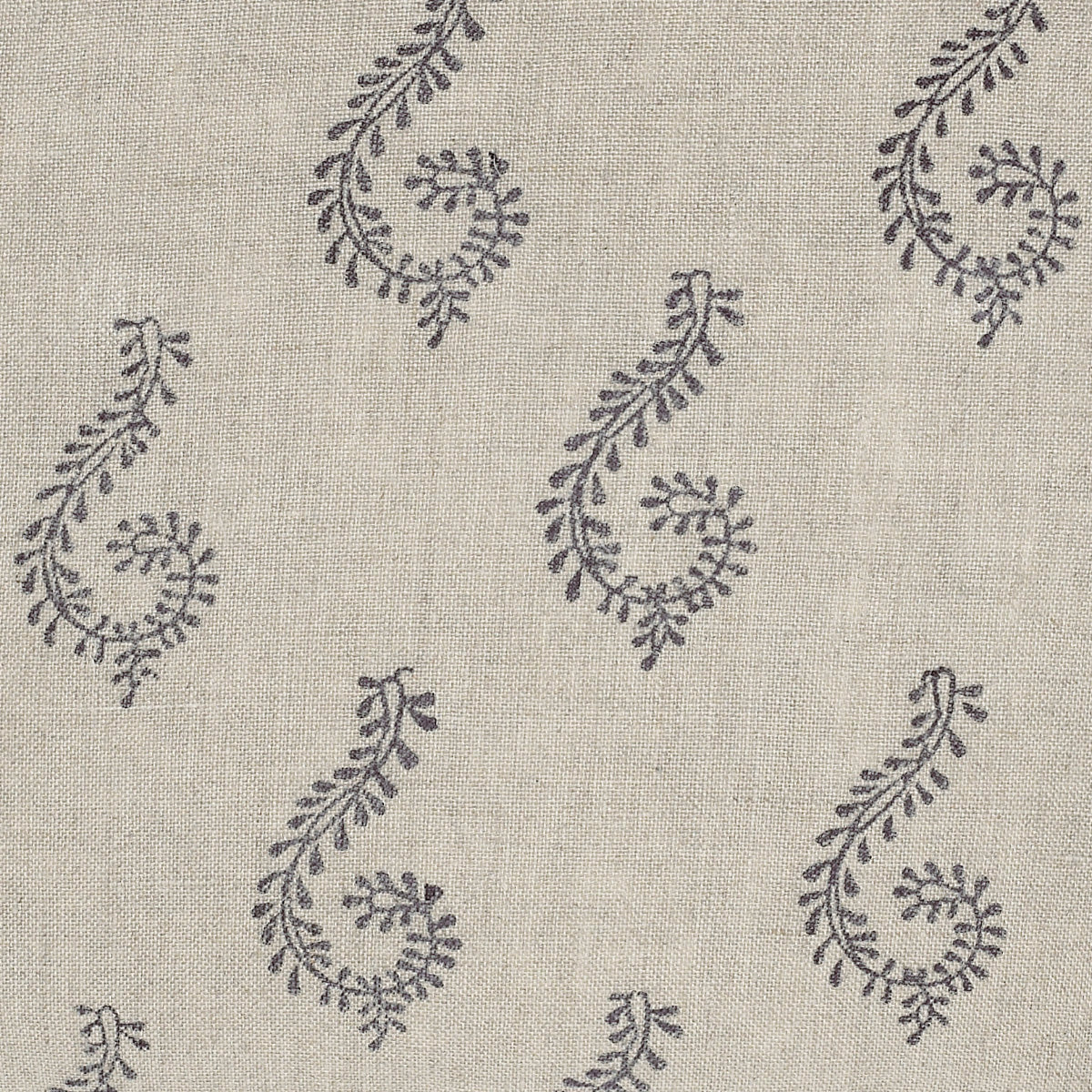 Large Returnable Sample of Graphite Shalini Linen