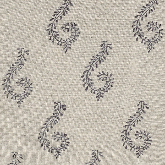 Large Returnable Sample of Graphite Shalini Linen