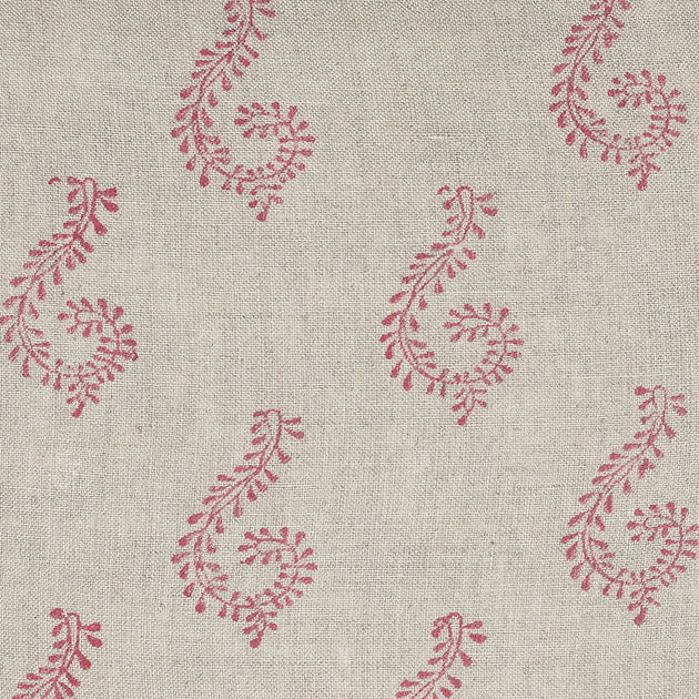 Large Returnable Sample of Red Shalini Linen