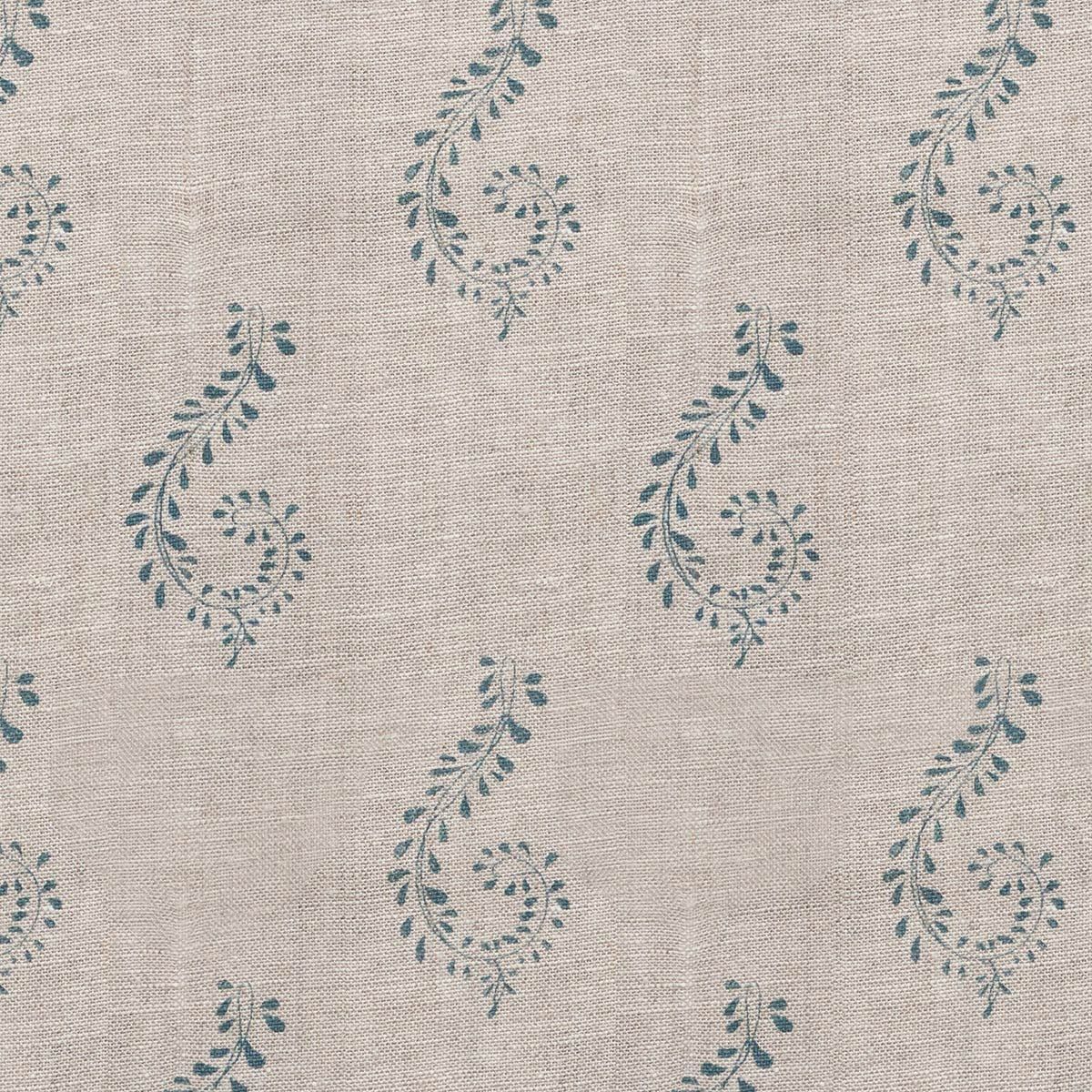 Roman Blind in Summer Blue Shalini Linen - 100cm (W) x 140cm (L)