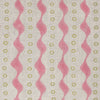 Small Non Returnable Sample of Pink Green Bloomsbury Linen