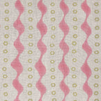 Hand-printed Pink Green Bloomsbury Linen – 331
